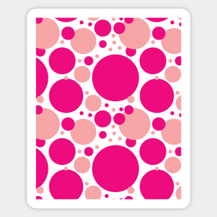 Pink Circles Seamless Pattern 047#002 Sticker